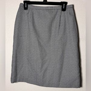 Karen Scott Women's Size 12 Skirt Pattern Casual Office Houndstooth